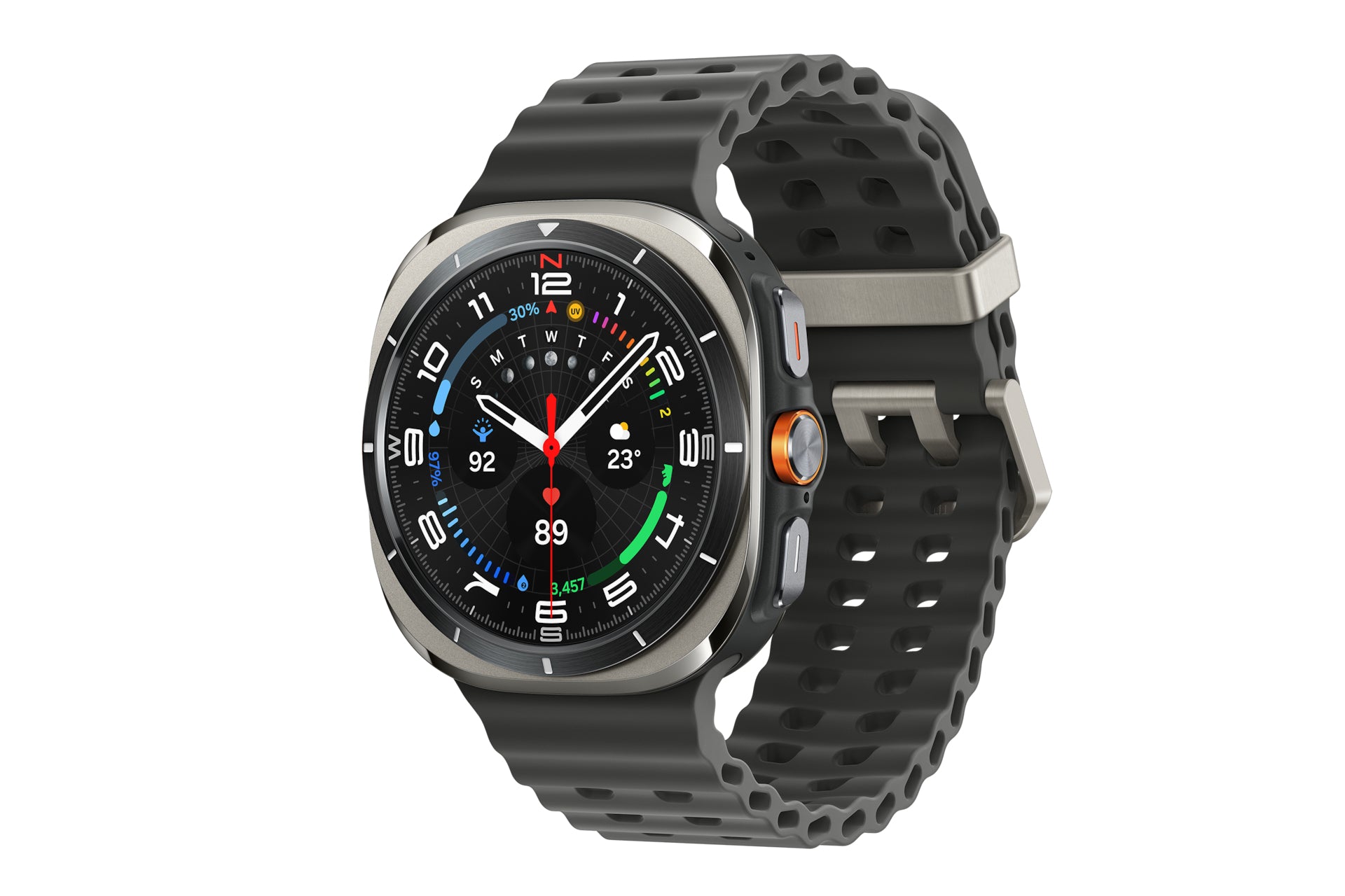 Samsung Galaxy Watch Ultra 3,81 cm (1.5") AMOLED 47 mm Digital 480 x 480 pixlar Pekskärm 4G Silver Wi-Fi GPS