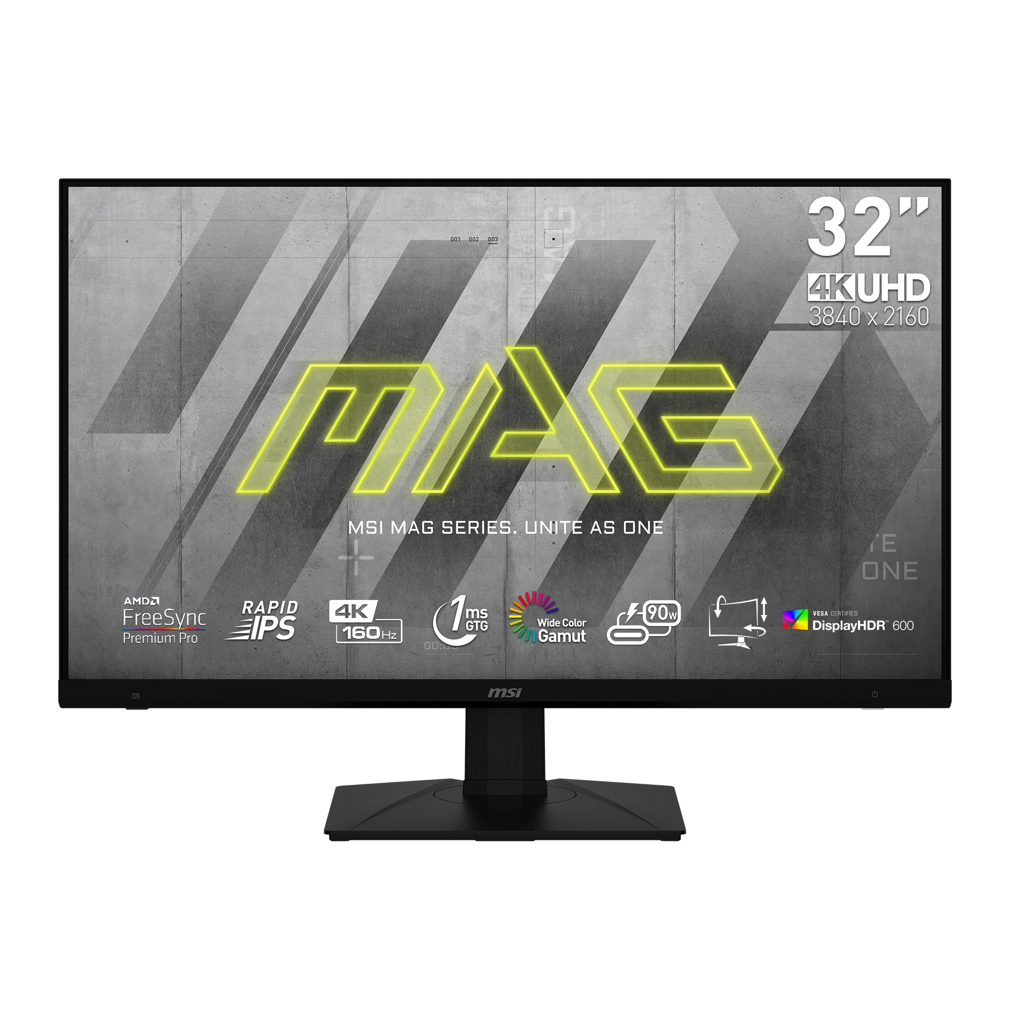 MSI MSI MAG 323UPF platta pc-skärmar 81,3 cm (32") 3840 x 2160 pixlar 4K Ultra HD Svart