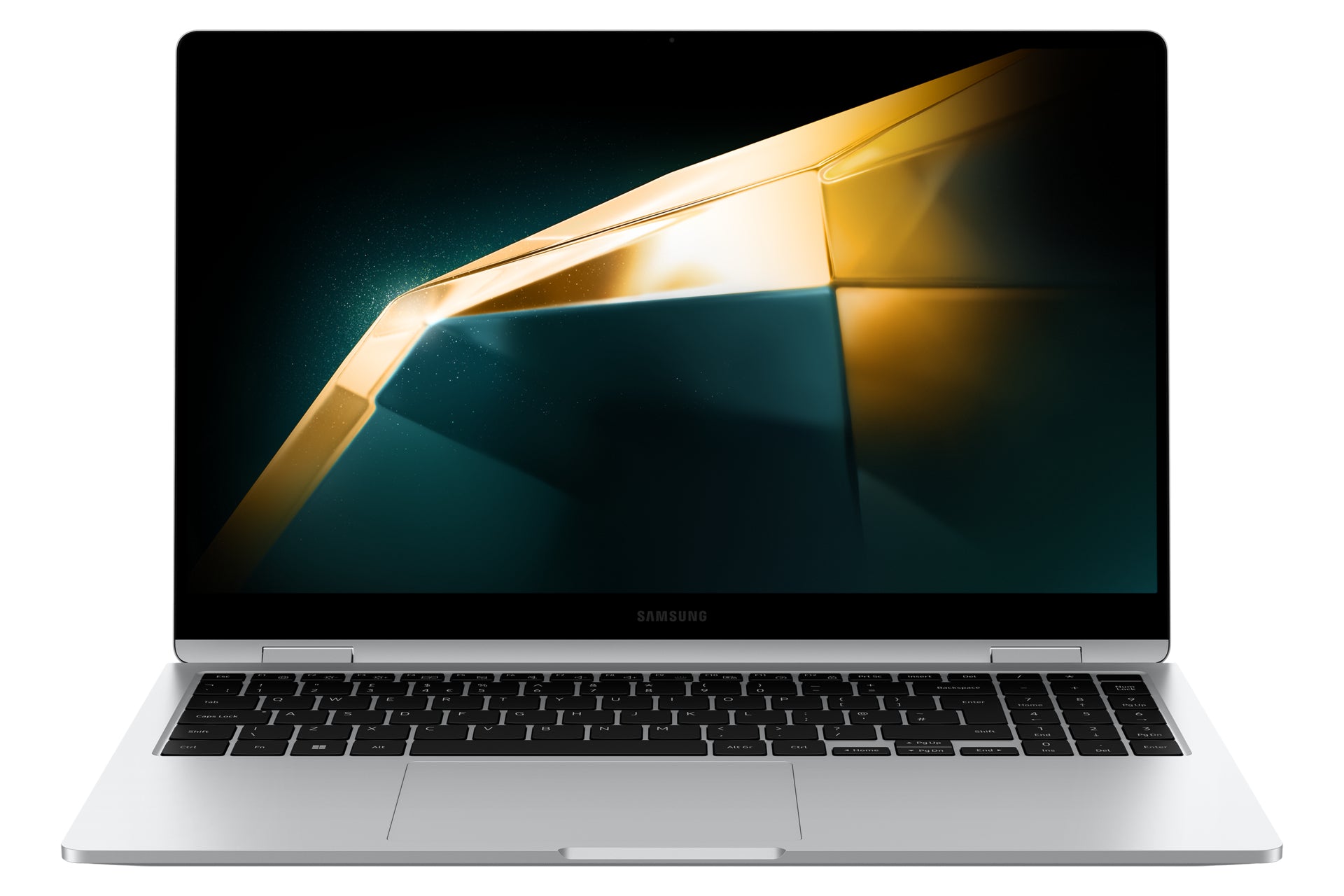 Samsung Samsung Galaxy Book4 360 Intel Core 5 120U Hybrid (2-i-1) 39,6 cm (15.6") Pekskärm Full HD 16 GB LPDDR5-SDRAM 256 GB SSD Wi-Fi 6E (802.11ax) Windows 11 Pro Silver