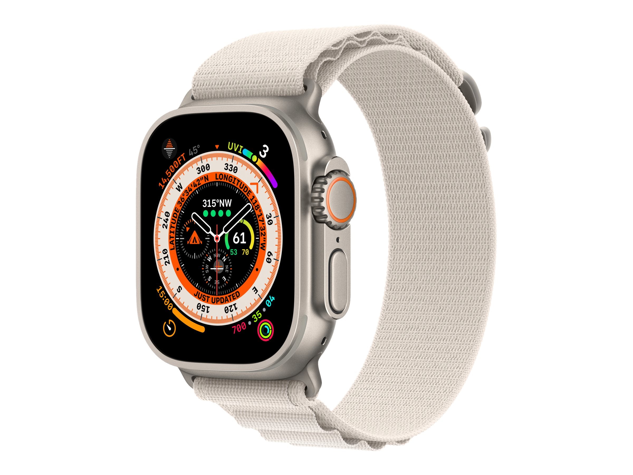 Apple Watch Ultra 49 mm Grå Hvid Smart ur