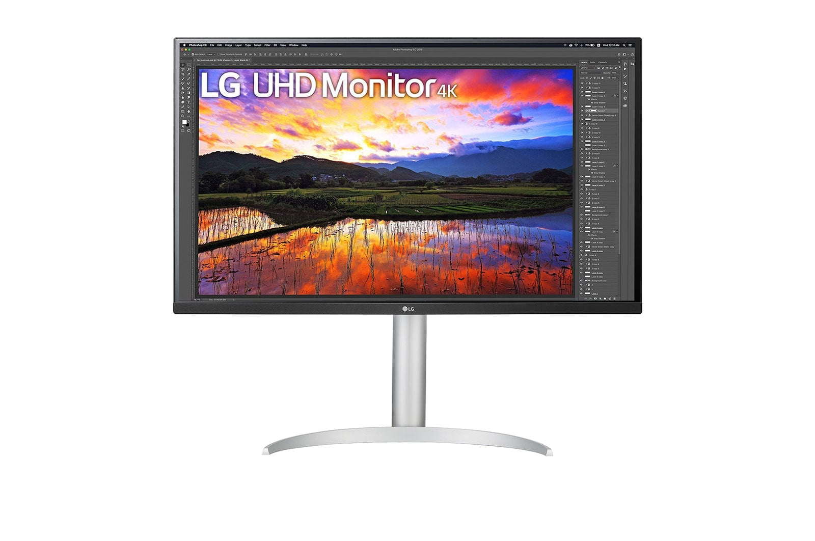 LG 32UP55NP-W platta pc-skärmar 80 cm (31.5") 3840 x 2160 pixlar 4K Ultra HD Vit