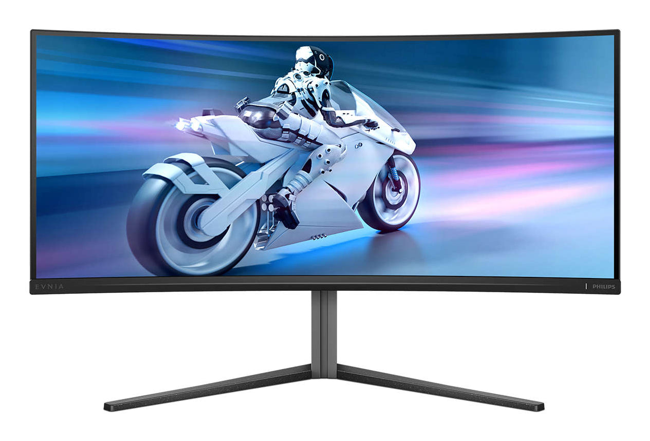 Philips Philips Evnia 34M2C6500/00 platta pc-skärmar 86,4 cm (34") 3440 x 1440 pixlar Wide Quad HD QD-OLED Grå