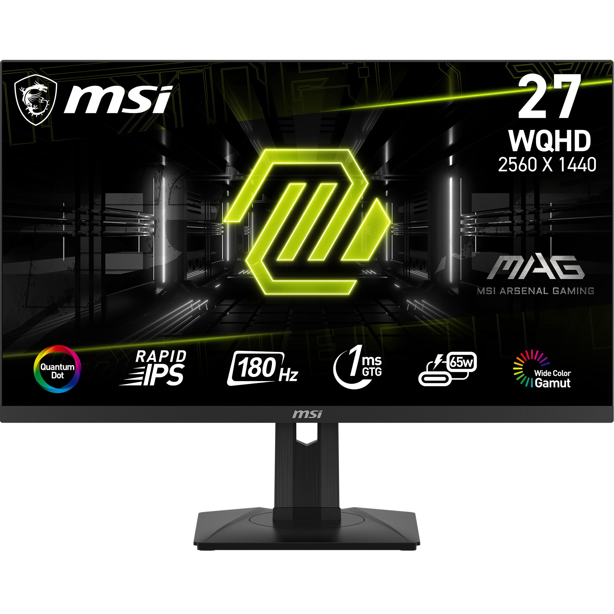 MSI MSI MAG 274QRFDE QD E2 platta pc-skärmar 68,6 cm (27") 2560 x 1440 pixlar Wide Quad HD LCD Svart