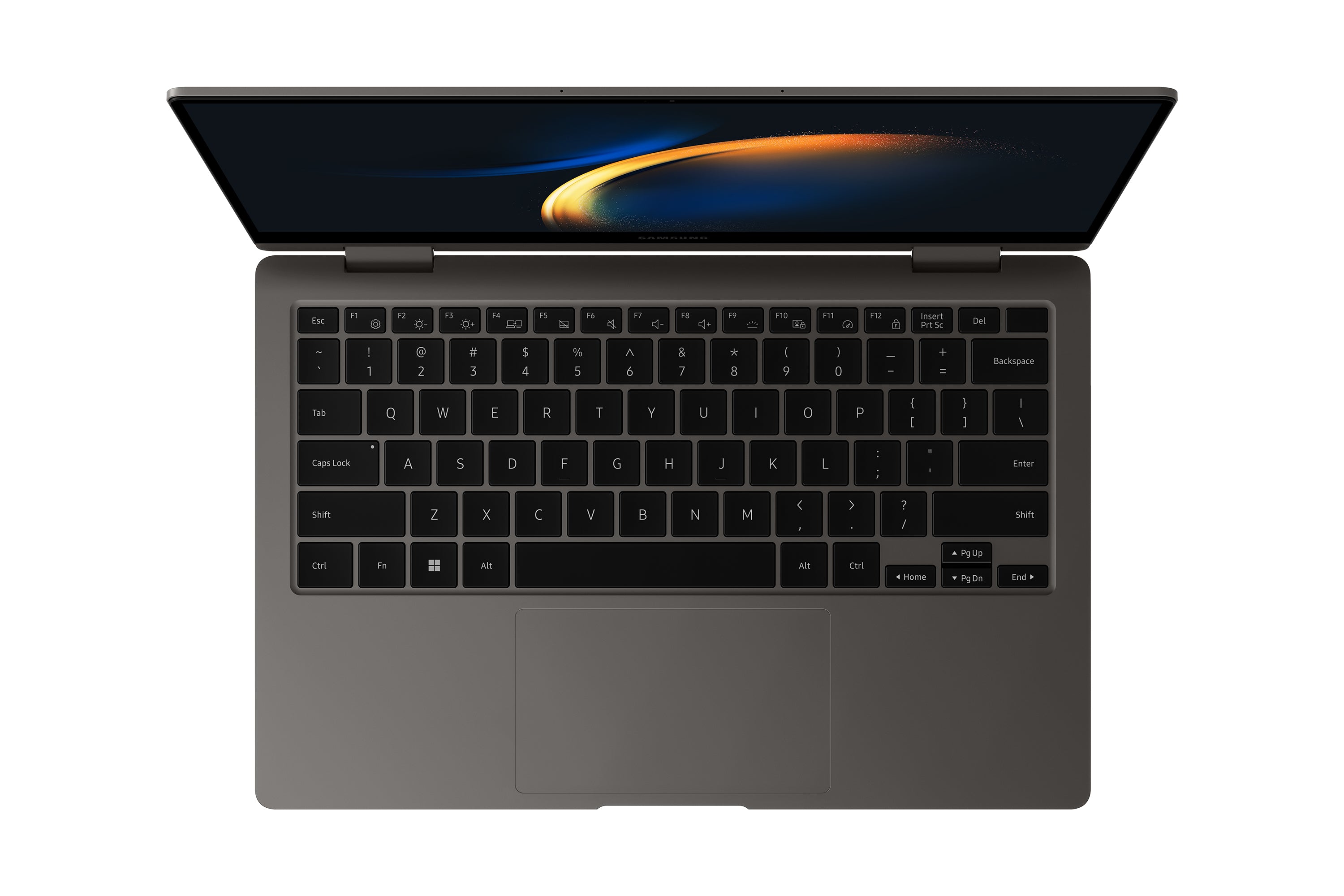 Samsung Samsung Galaxy Book3 Pro 360 NP730QFG-KA3DE bärbara datorer Intel® Core™ i7 i7-1360P Hybrid (2-i-1) 33,8 cm (13.3") Pekskärm Full HD 16 GB LPDDR4x-SDRAM 512 GB SSD Wi-Fi 6E (802.11ax) Windows 11 Home grafit