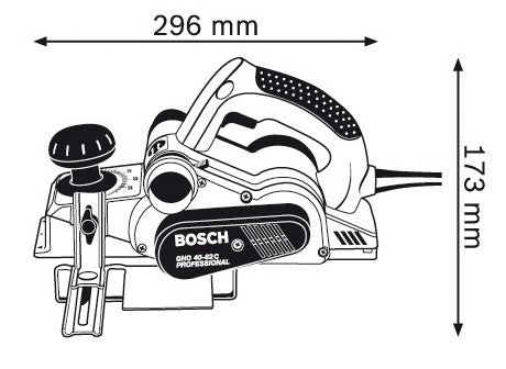 Bosch Bosch GHO 40-82 C Professional Svart, Blå, Silver 14000 RPM 850 W